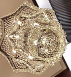 Extra Large Plaza Hall Multi-Tier Crystal Chandelier Foyer Living Room Staircase Ceiling Lighting in Chrome /