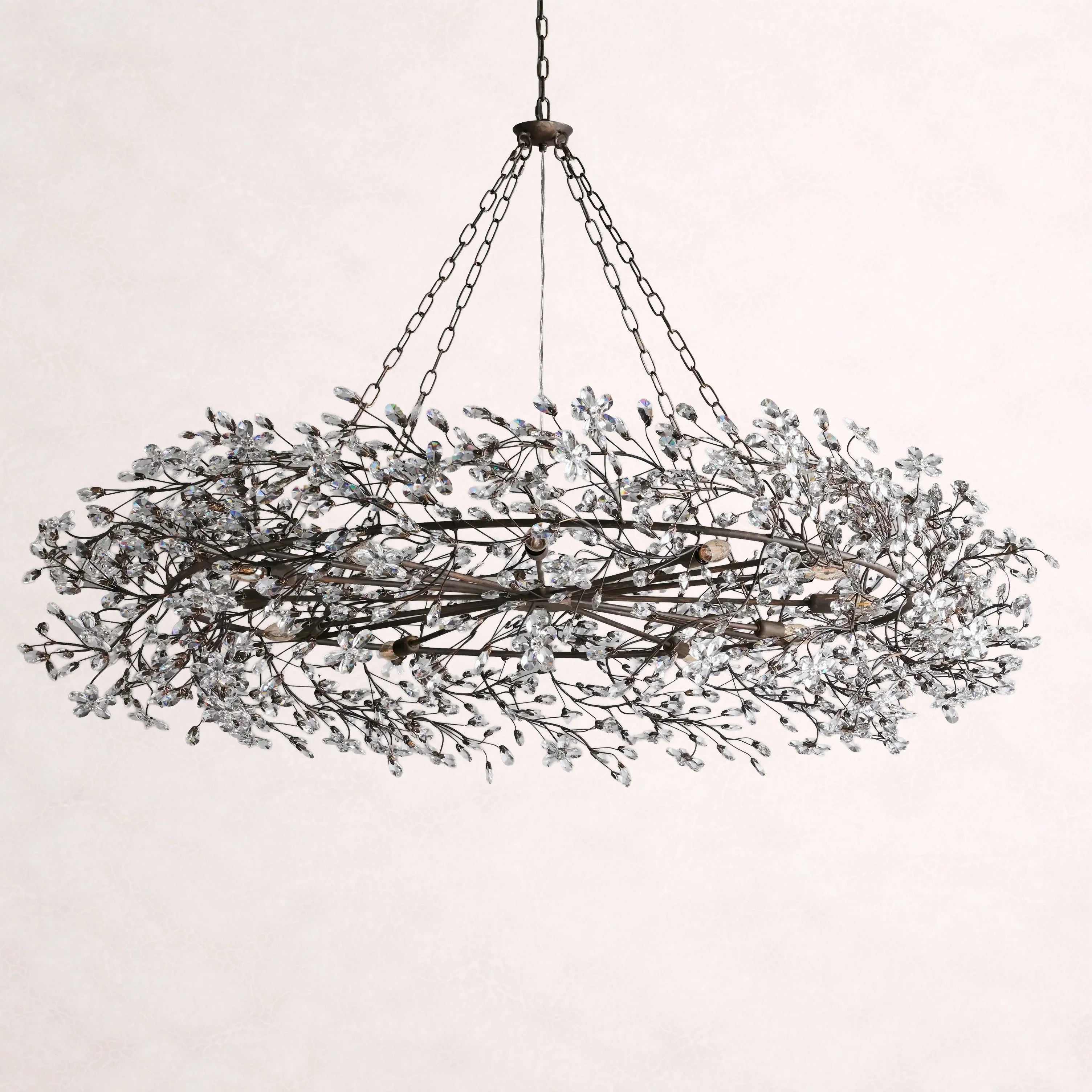 Fiore Crown Chandelier 32"