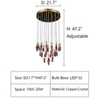 New Purple Style Eggplant-Shaped Chandelier