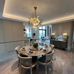 Glass Chandelier Italian Light Luxury Light for Dining Room / living Room