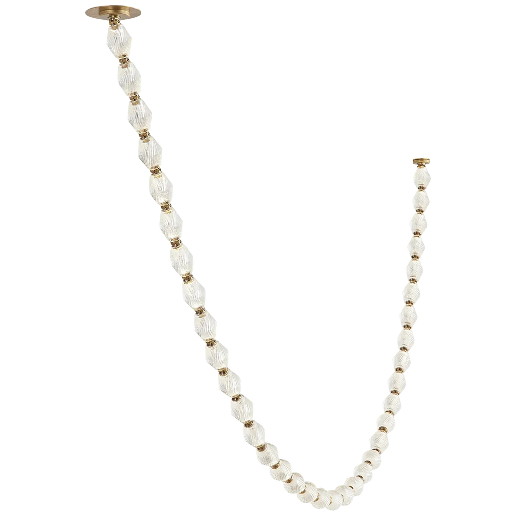 Creative Glass Pearl Necklace Pendnat Chandelier for Living / dining Room / staircase