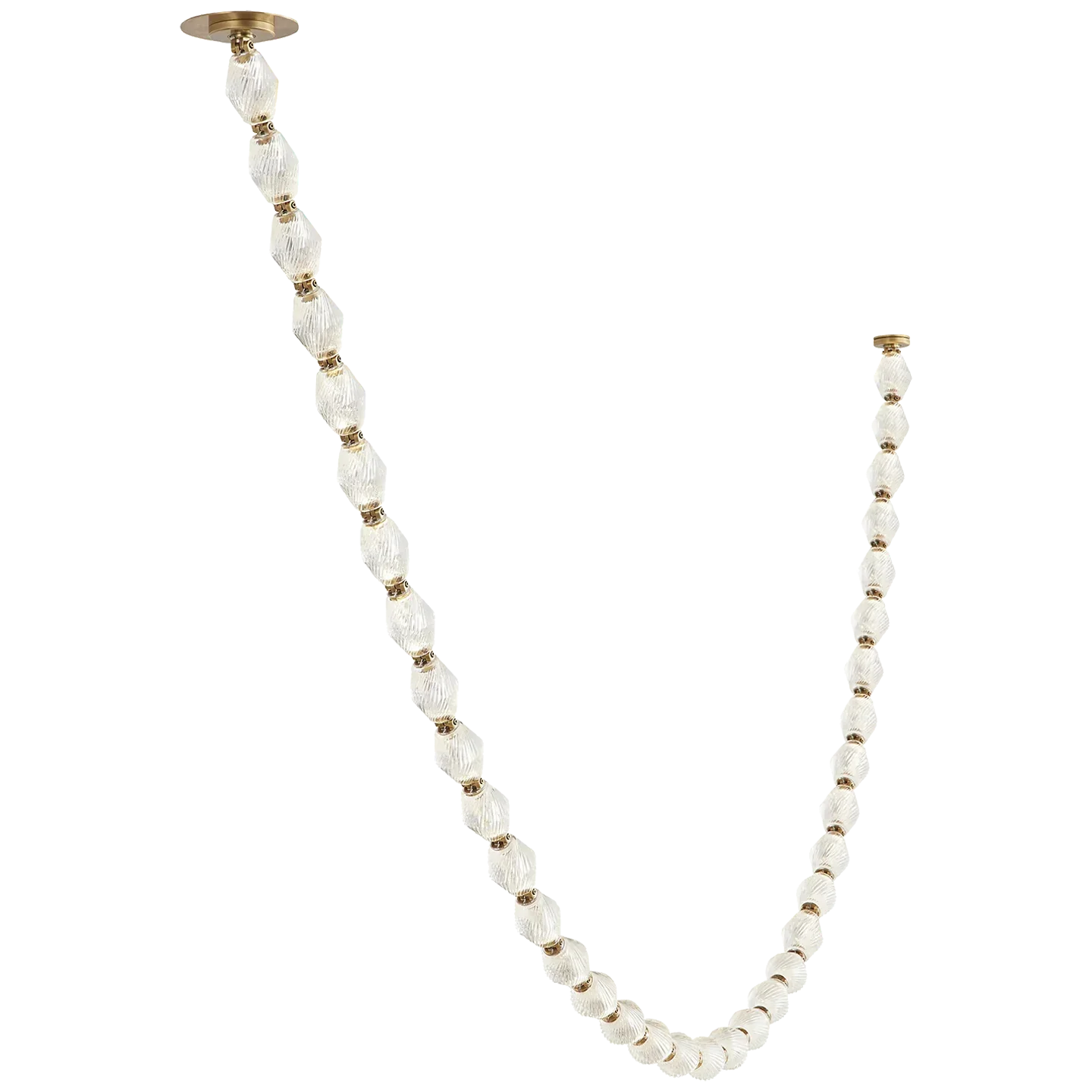 Creative Glass Pearl Necklace Pendnat Chandelier for Living / dining Room / staircase