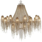 Luxury Crystal Tassel Chandelier for Living Room