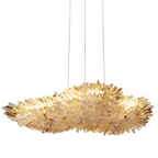 Modern Natural Crystal Wing Chandelier