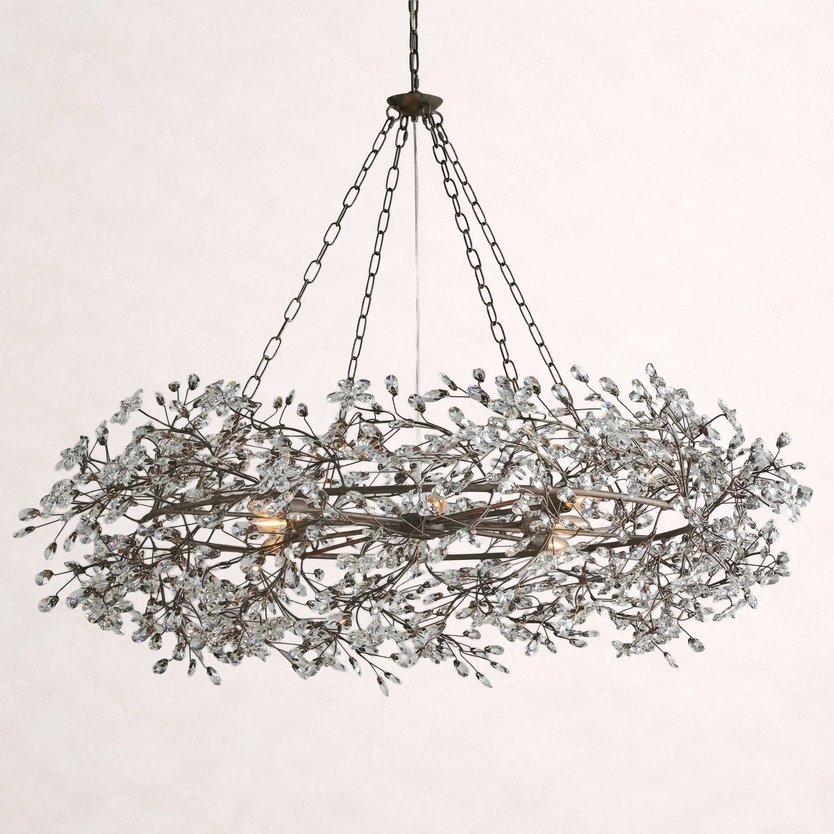 Fiore Crown Chandelier 39"