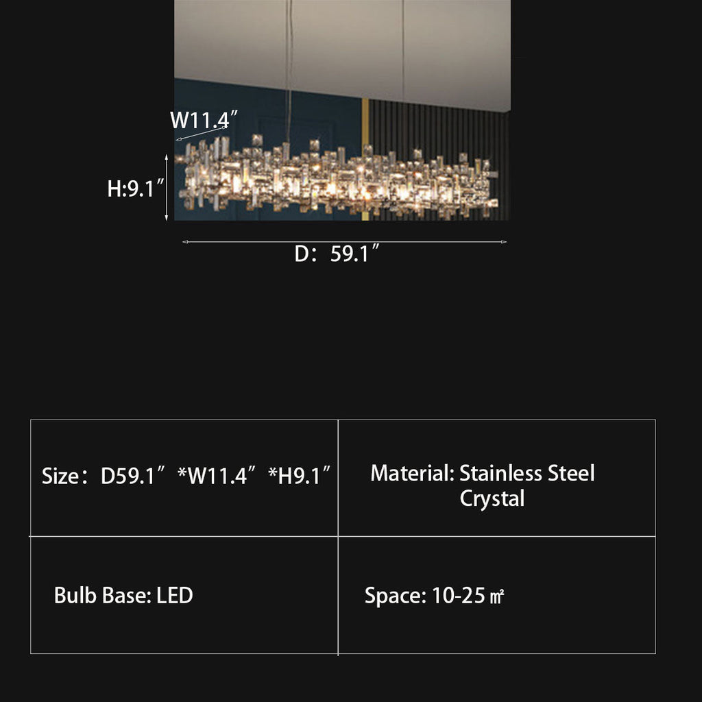 New Italian Style Light Luxury Villa Duplex Designer Luxury Crystal Chandelier for Dining / living Room /
