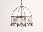 Aubrey Round Chandelier in Silver