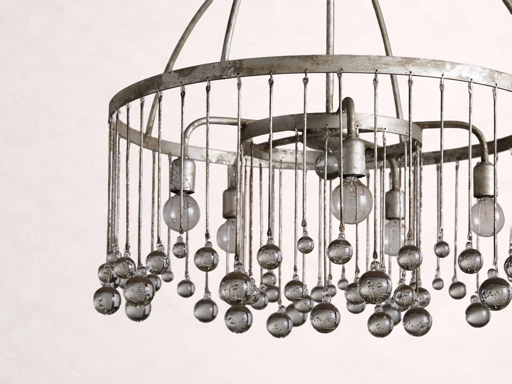 Aubrey Round Chandelier in Silver