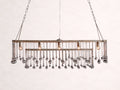 Aubrey Rectangular Chandelier in Silver