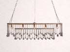 Aubrey Rectangular Chandelier in Silver