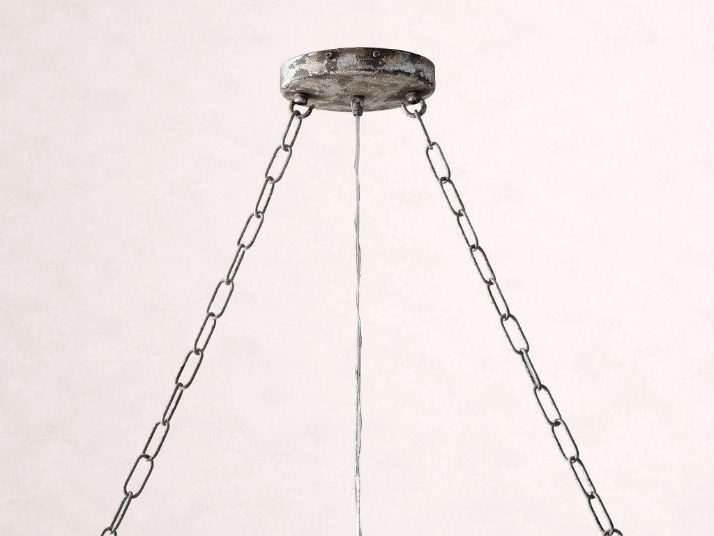 Aubrey Rectangular Chandelier in Silver