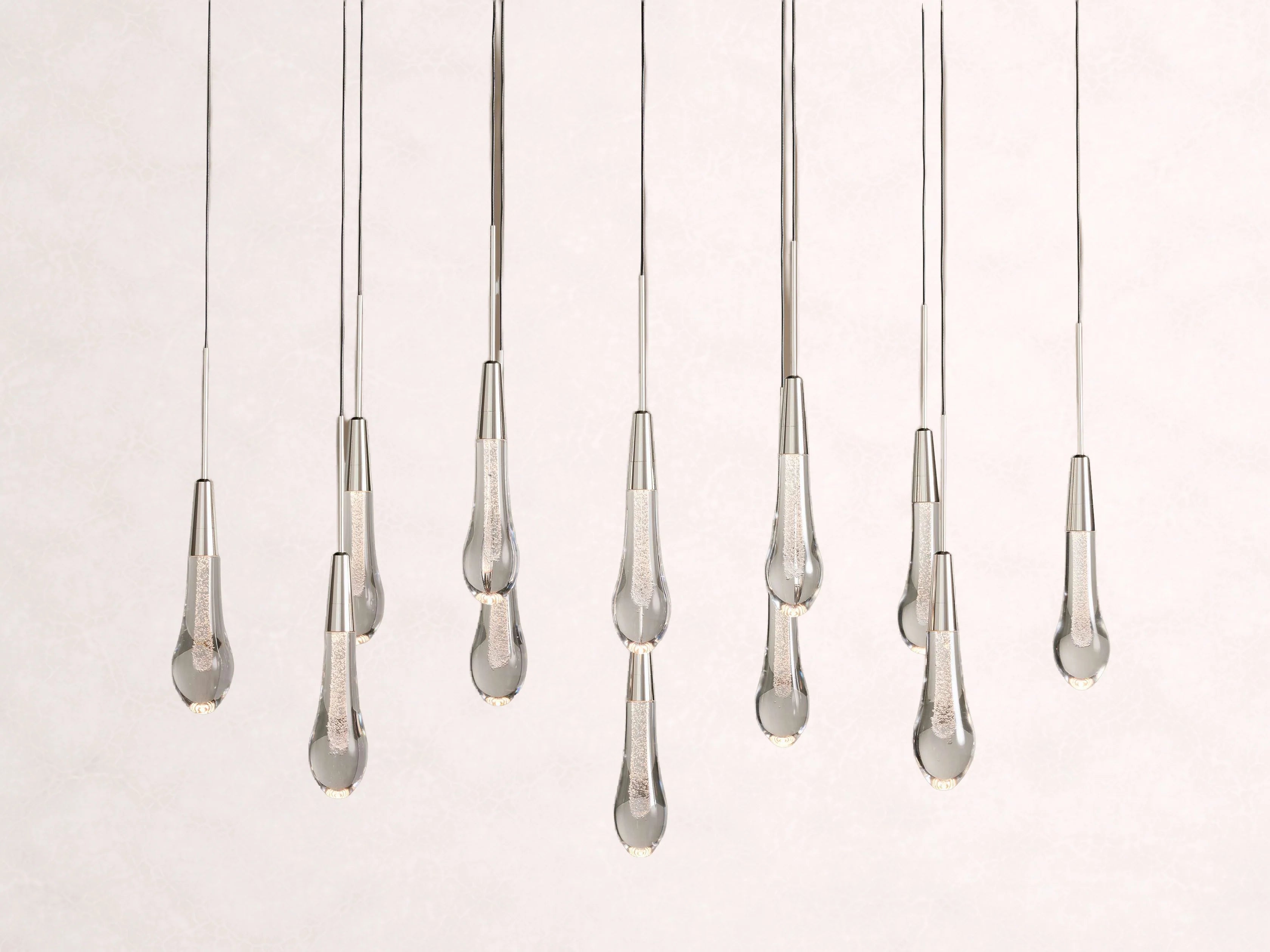 Soltaire Crystal Linear Chandelier 37-Inch50-Inch60-Inch70-Inch87-Inch120-Inchw