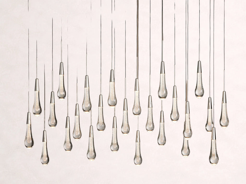 Soltaire Crystal Linear Chandelier 37-Inch50-Inch60-Inch70-Inch87-Inch120-Inchw
