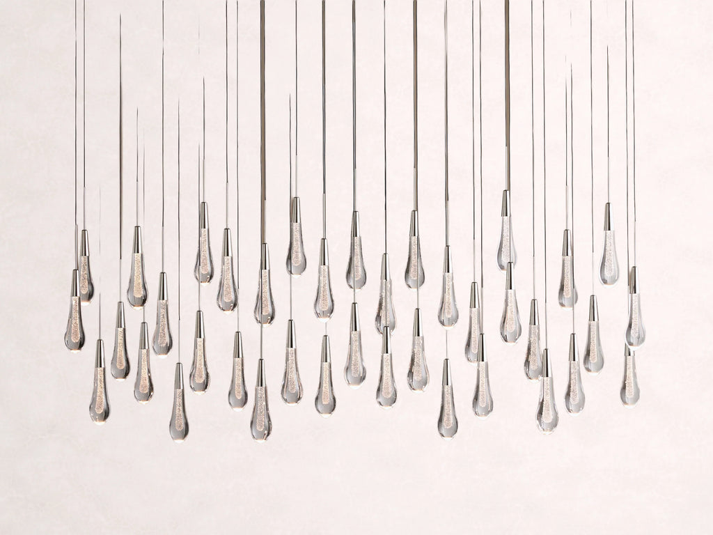 Soltaire Crystal Linear Chandelier 37-Inch50-Inch60-Inch70-Inch87-Inch120-Inchw