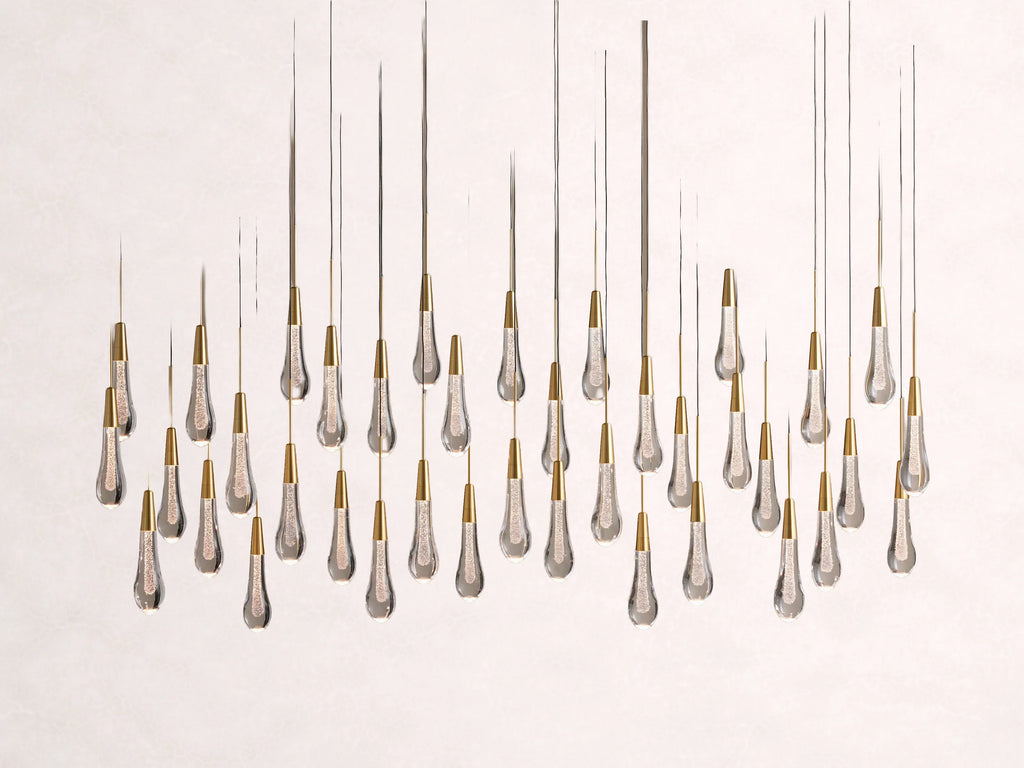 Soltaire Crystal Linear Chandelier 37-Inch50-Inch60-Inch70-Inch87-Inch120-Inchw