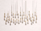 Soltaire Crystal Linear Chandelier 37-Inch50-Inch60-Inch70-Inch87-Inch120-Inchw