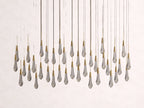 Soltaire Crystal Linear Chandelier 37-Inch50-Inch60-Inch70-Inch87-Inch120-Inchw