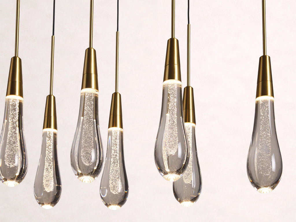 Soltaire Crystal Linear Chandelier 37-Inch50-Inch60-Inch70-Inch87-Inch120-Inchw