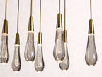 Soltaire Crystal Linear Chandelier 37-Inch50-Inch60-Inch70-Inch87-Inch120-Inchw
