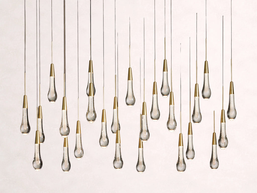 Soltaire Crystal Linear Chandelier 37-Inch50-Inch60-Inch70-Inch87-Inch120-Inchw