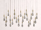 Soltaire Crystal Linear Chandelier 37-Inch50-Inch60-Inch70-Inch87-Inch120-Inchw