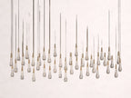 Soltaire Crystal Linear Chandelier 37-Inch50-Inch60-Inch70-Inch87-Inch120-Inchw