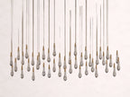 Soltaire Crystal Linear Chandelier 37-Inch50-Inch60-Inch70-Inch87-Inch120-Inchw