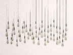 Soltaire Crystal Linear Chandelier 37-Inch50-Inch60-Inch70-Inch87-Inch120-Inchw