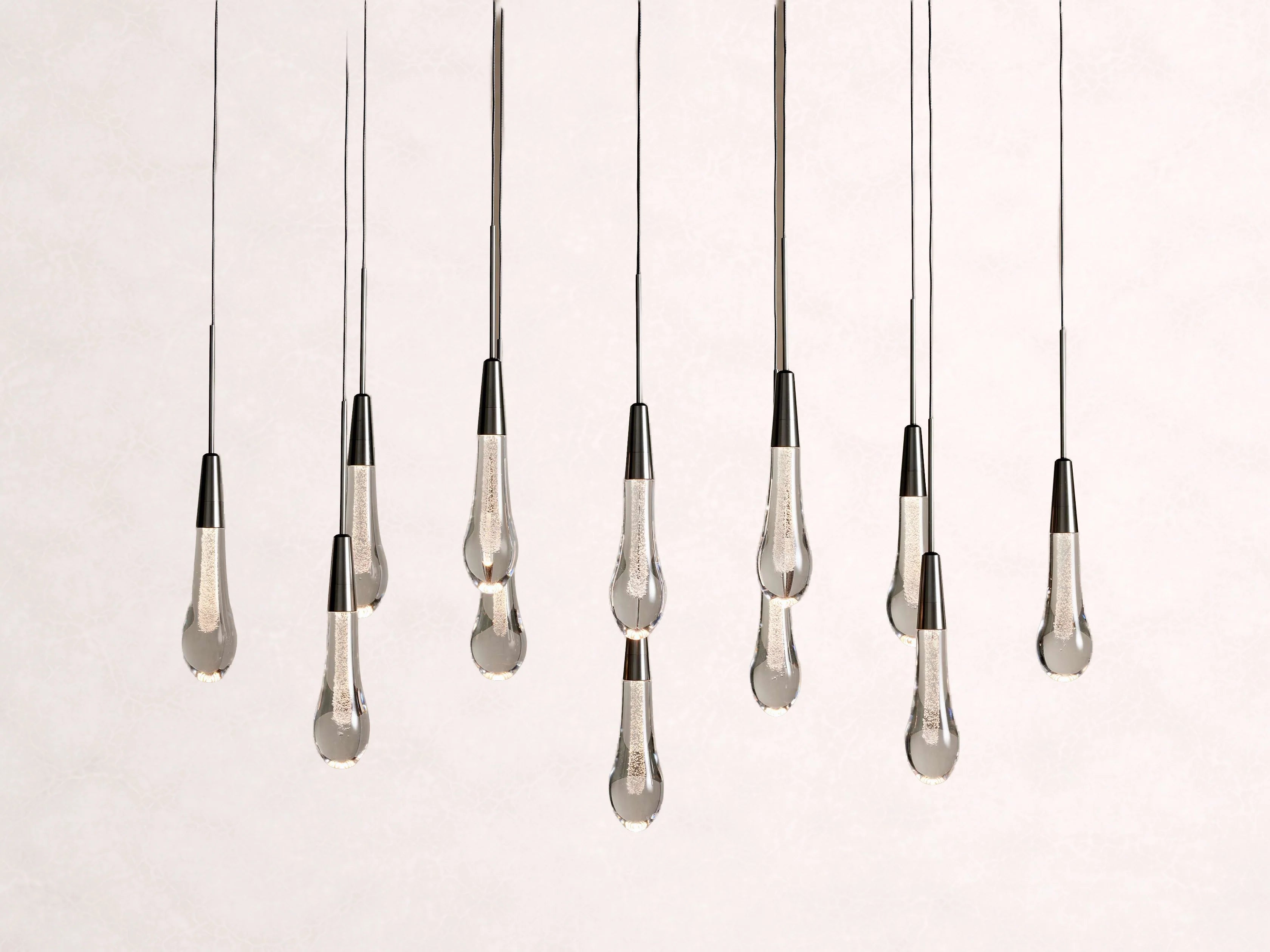 Soltaire Crystal Linear Chandelier 37-Inch50-Inch60-Inch70-Inch87-Inch120-Inchw