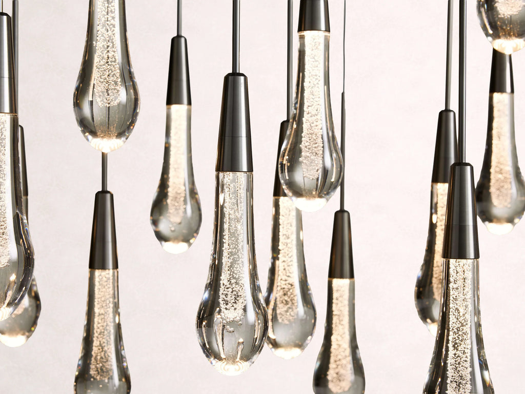 Soltaire Crystal Linear Chandelier 37-Inch50-Inch60-Inch70-Inch87-Inch120-Inchw