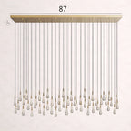 Soltaire Crystal Linear Chandelier 37-Inch50-Inch60-Inch70-Inch87-Inch120-Inchw