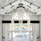 Spiral Crystal Chandelier for Foyer / Staircase