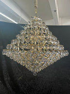 Aesthetic Luxury Conical Crystal Chandelier for Living / dinning Room / foyer / hallway / staircase