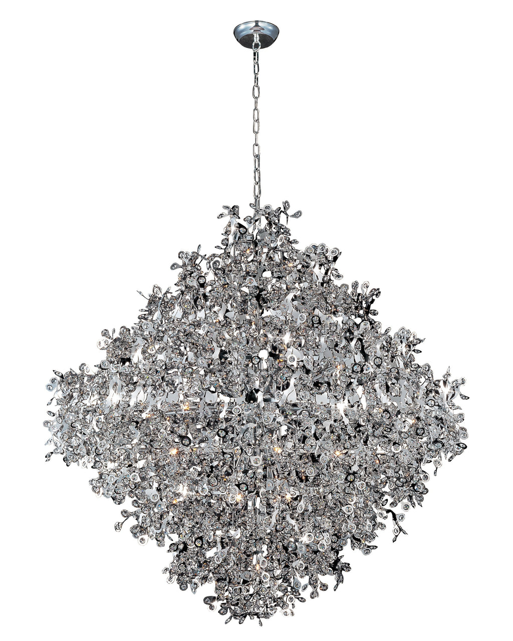 Modern 10 / 13 / 21-Light Gyroscopic Chrome Pendant Light Fixtures for Dining Room / living Room