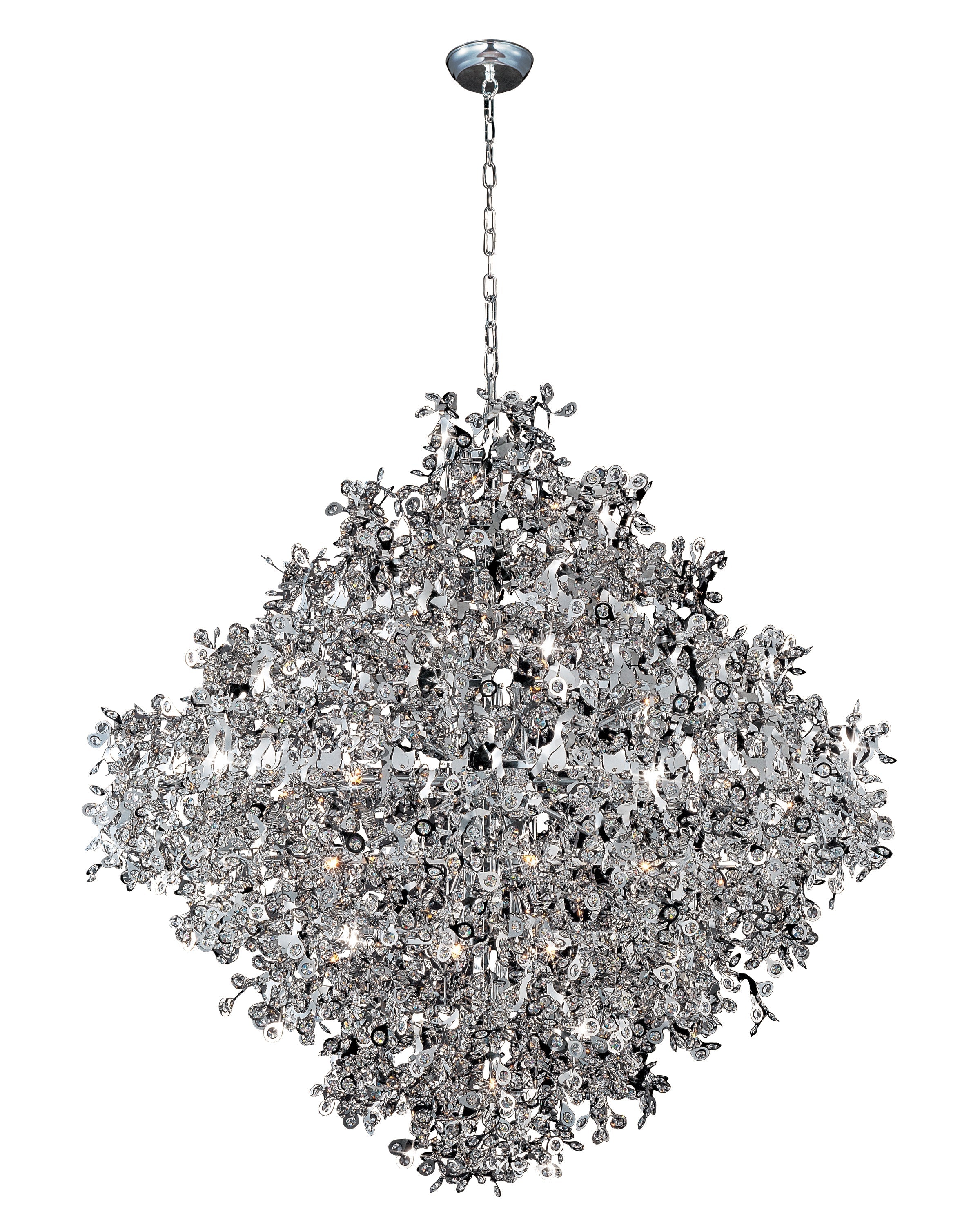 Modern 10 / 13 / 21-Light Gyroscopic Chrome Pendant Light Fixtures for Dining Room / living Room