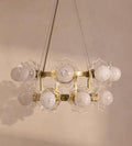 Holly Glass Chandelier 32-Inchw