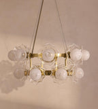 Holly Glass Chandelier 32-Inchw