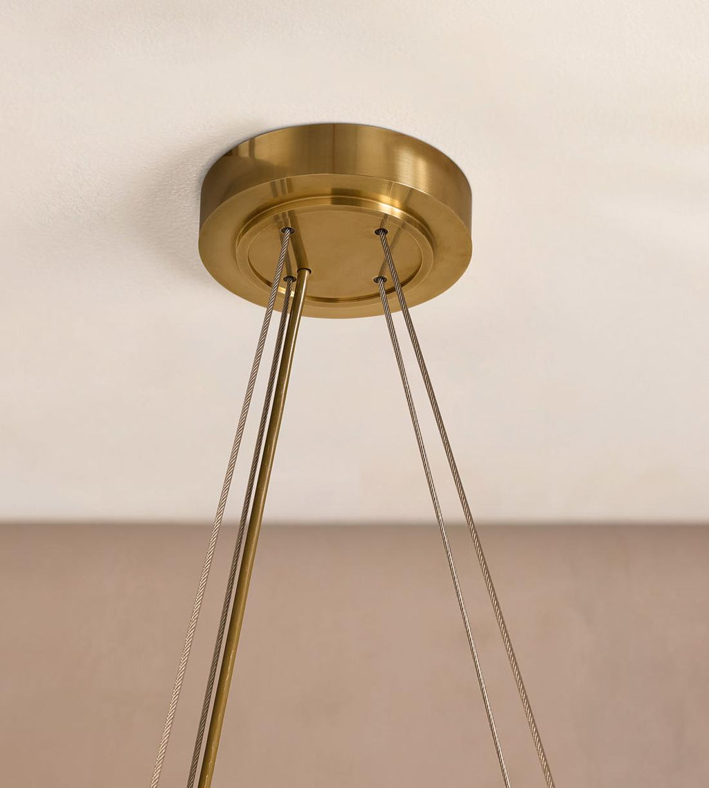 Holly Glass Chandelier 32-Inchw