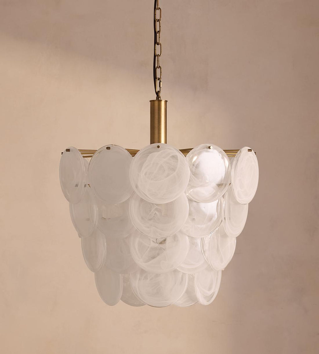 Elba Glass Chandelier 21.7-Inchw