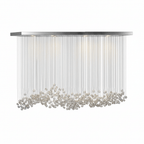 Crystal Stone Crystal Spiral Chandelier