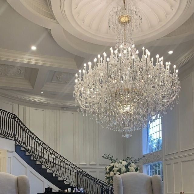 Extra Large Classic Traditional Crystal Chandelier 60 / 72 / 90 Lights for Hotel, Showroom, Foyer , Wedding