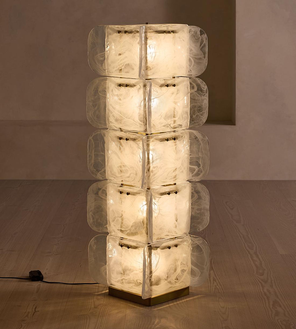 Elias Floor Lamp, White