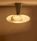 Tessa 13-Inch Alabaster Flush Mount Ceiling Light