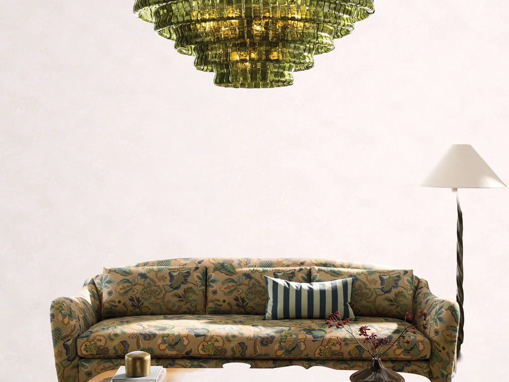 Ghiaccio Glass Round Chandelier