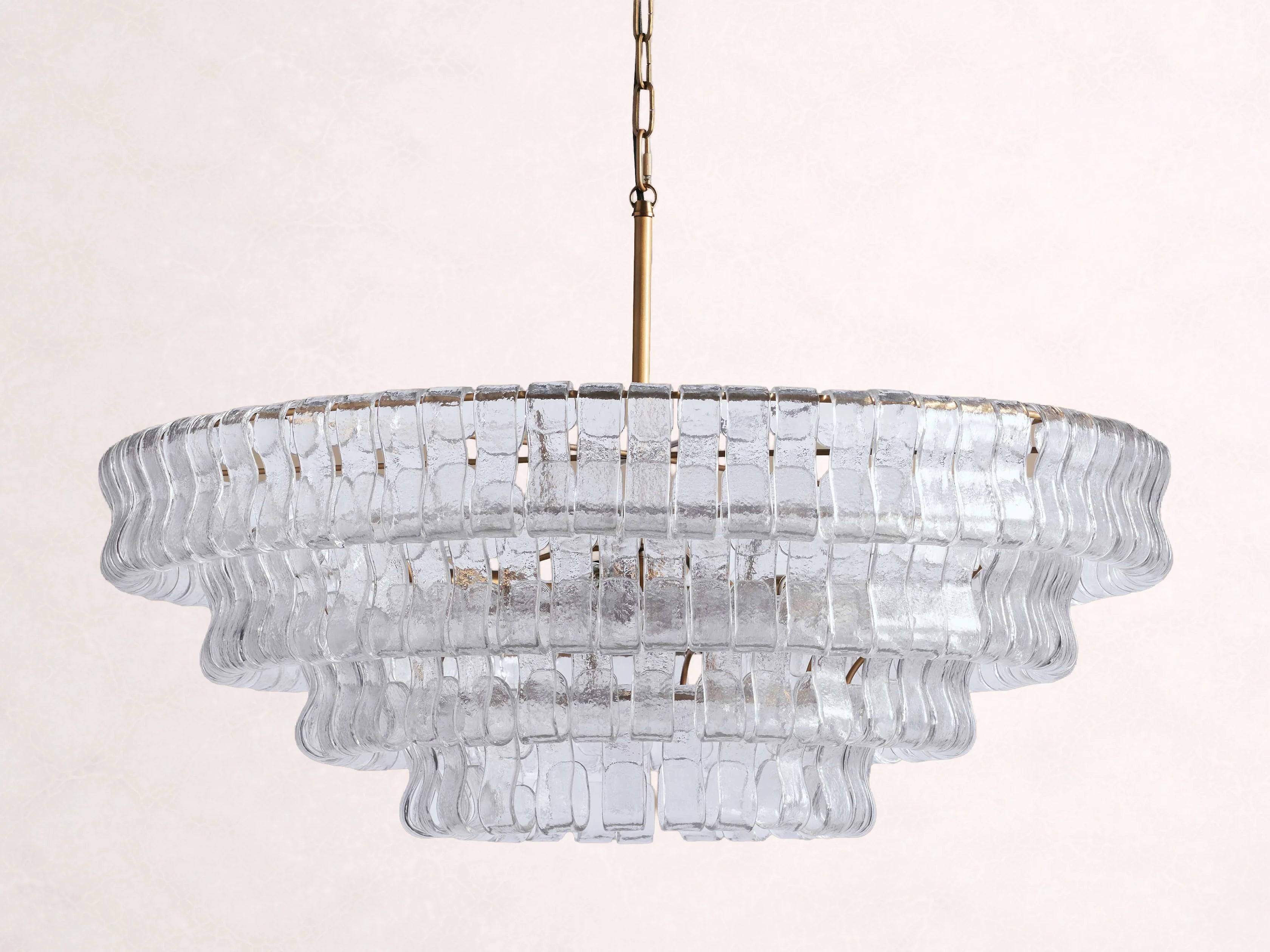 Ghiaccio Glass Round Chandelier