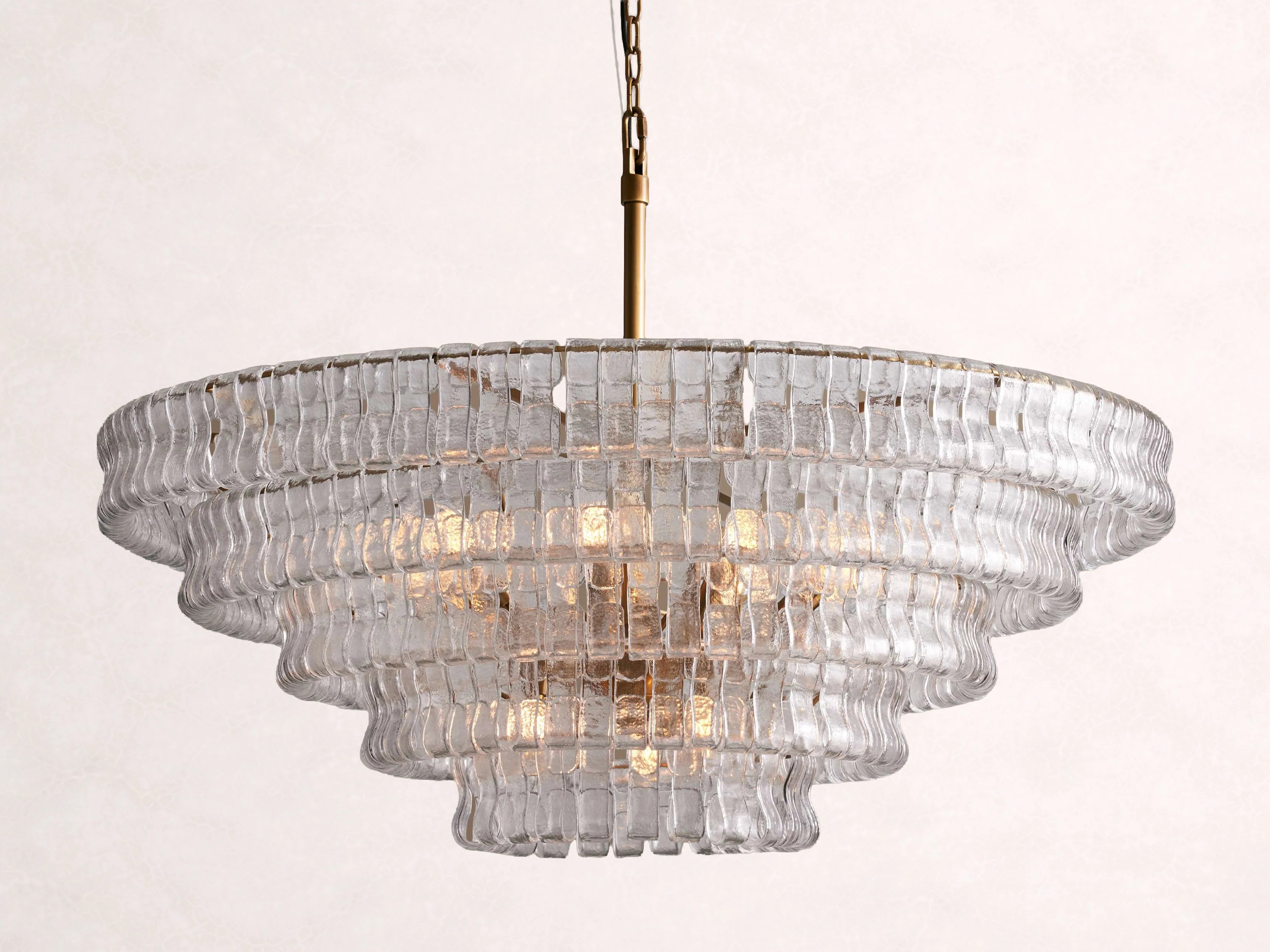 Ghiaccio Glass Round Chandelier