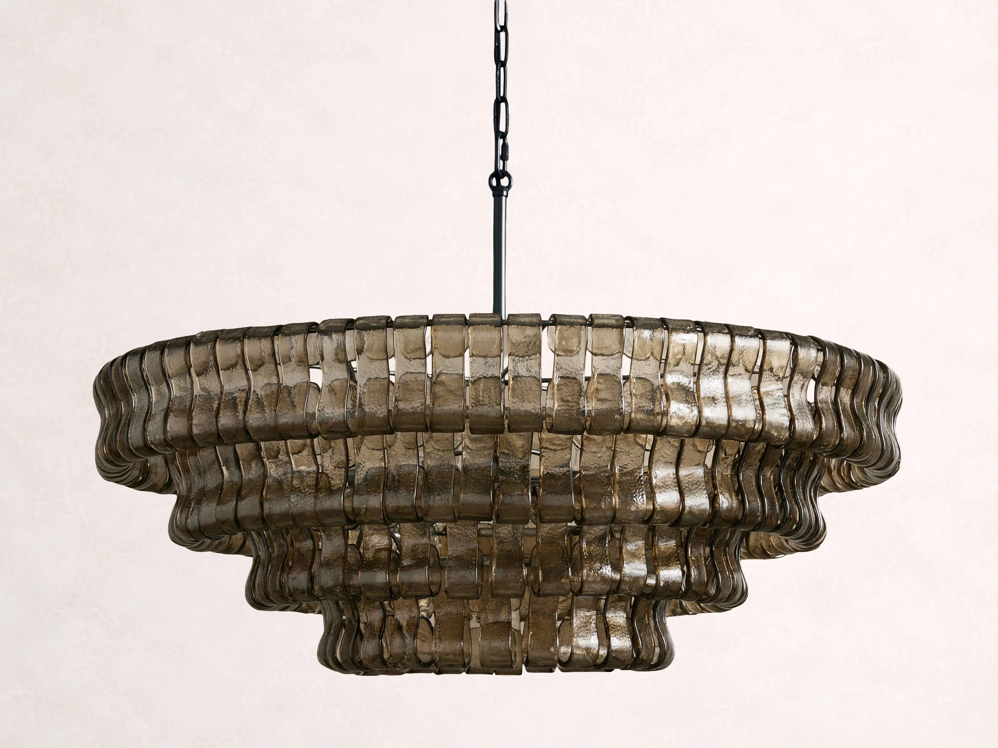 Ghiaccio Glass Round Chandelier