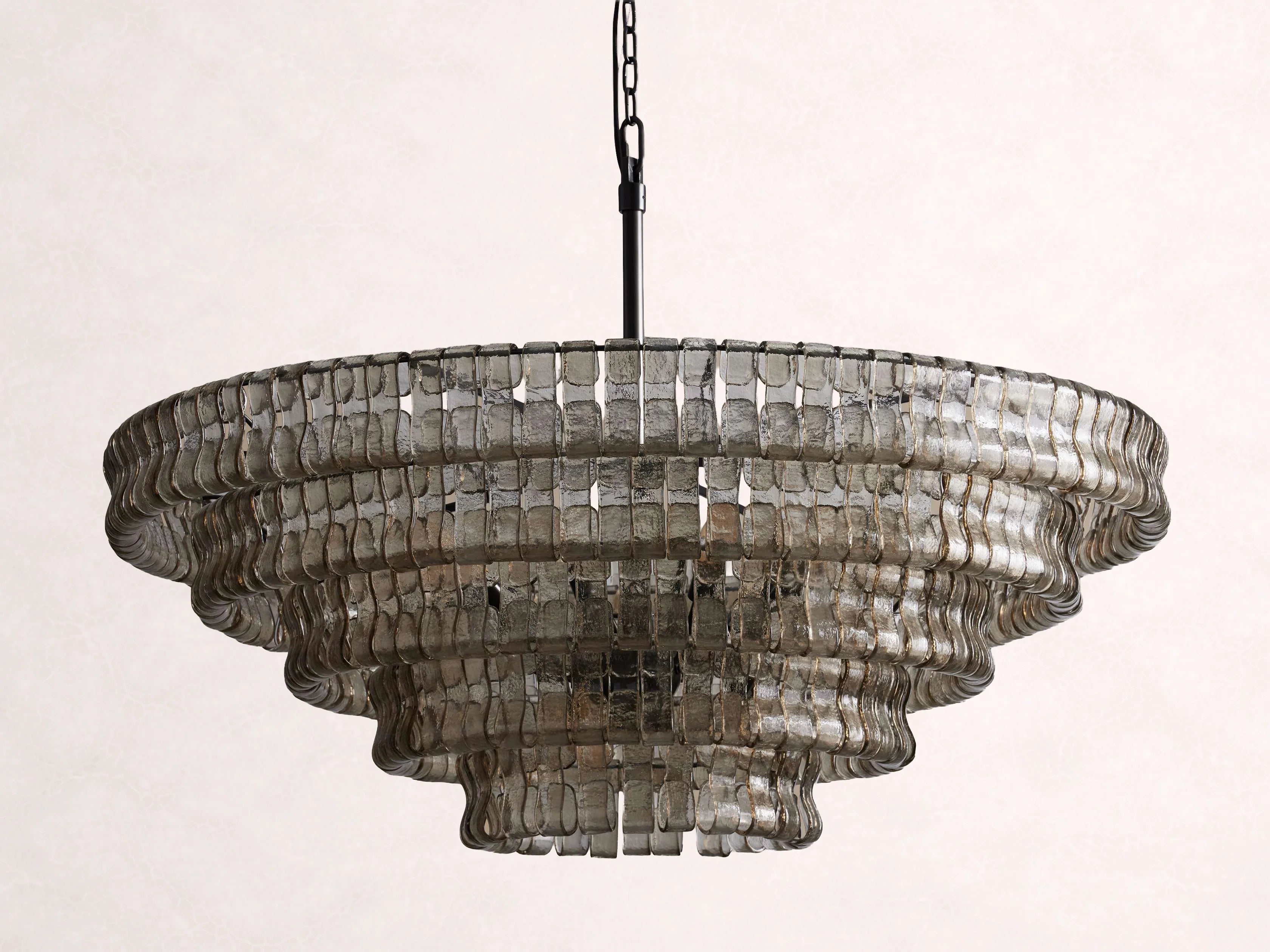 Ghiaccio Glass Round Chandelier