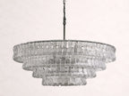Ghiaccio Glass Round Chandelier