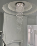 New Trend Spiral Crystal Chandelier for Staircase